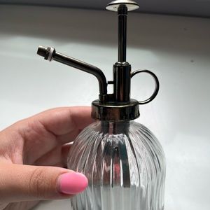 Vintage glass spray bottle